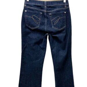 Dark Wash Denim Mid‎ Rise Bootcut Jeans